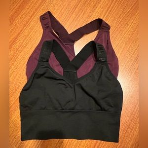 Two  Victoria’s Secret PINK Sport crop tops